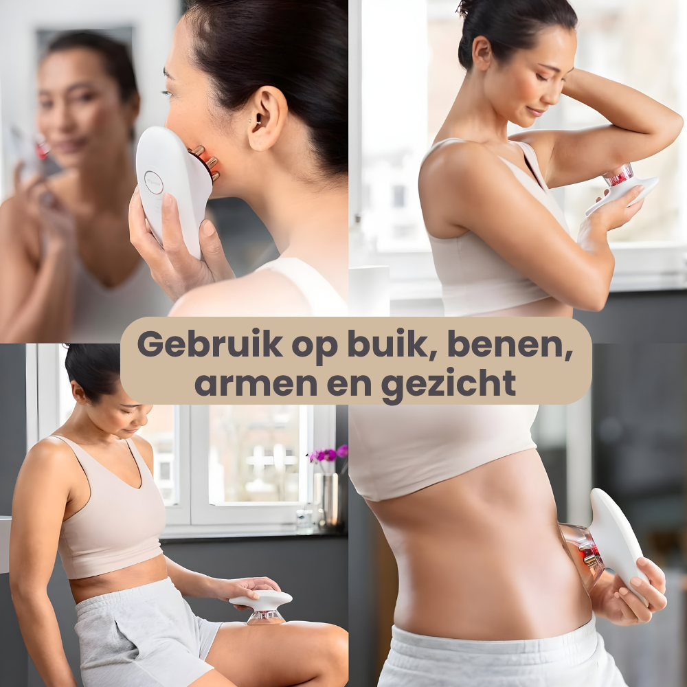DermaSculpt voor en na benen – gladdere huid na gebruik – ElleCera