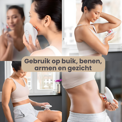 DermaSculpt voor en na benen – gladdere huid na gebruik – ElleCera