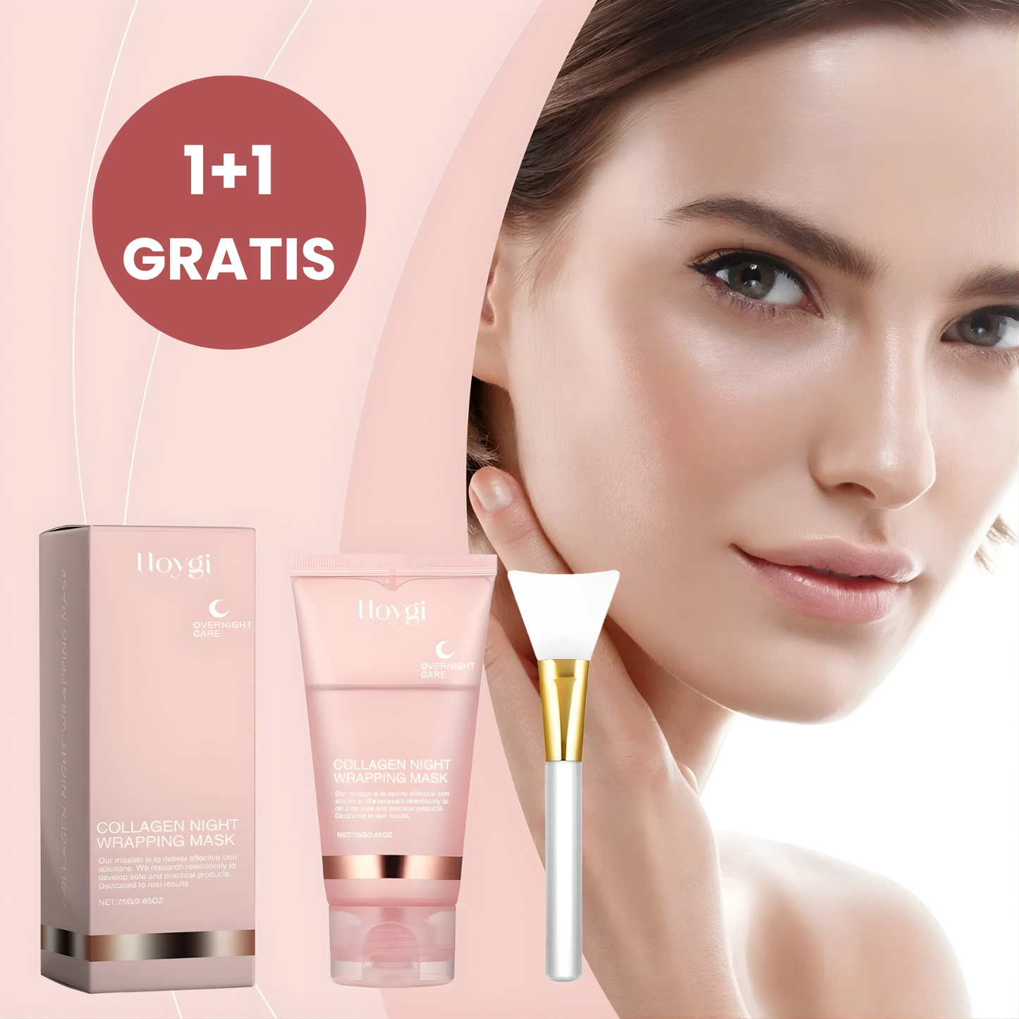 GlowWrap Collagen Night Mask voor een gladdere huid – ElleCera
