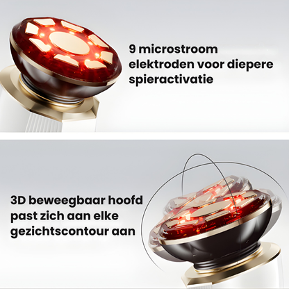 MicroLift Pro gebruik op gezicht – microstroom facelift thuis – ElleCera
