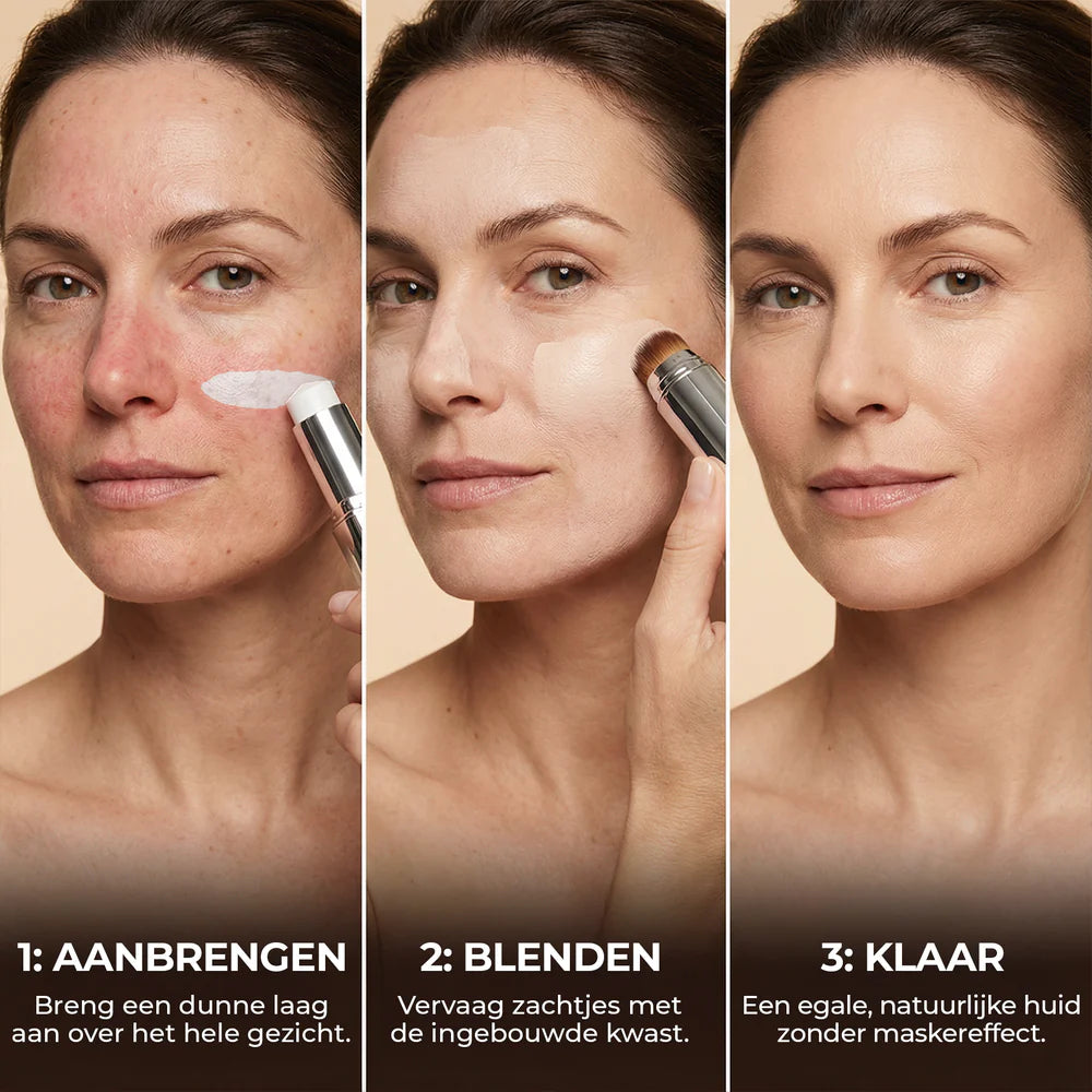 TonePerfect Foundation Stick tutorial – aanbrengen met ingebouwde kwast – ElleCera