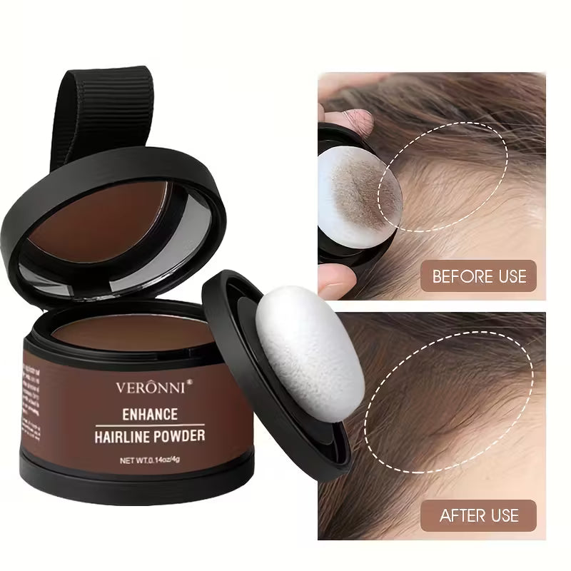HairLine Perfect Poeder applicatie – poeder aanbrengen met kwast haarlijn – ElleCera
