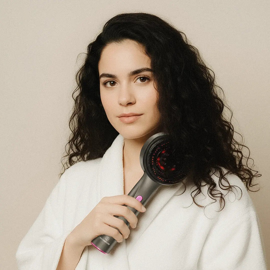 ReviveBrush stap 3 – masseren hoofdhuid voor haargroei stimulatie – ElleCera