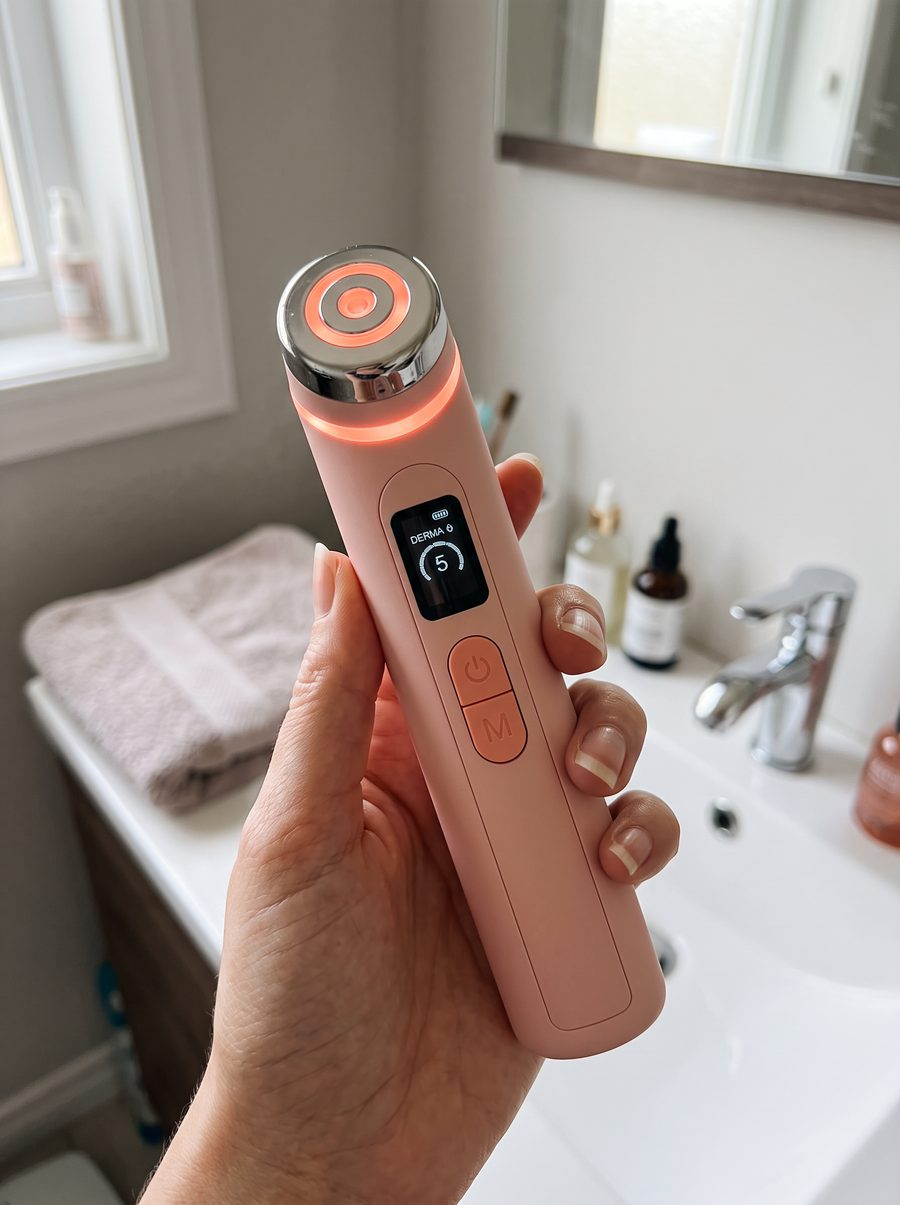 De GlowBoost V2 in de badkamer